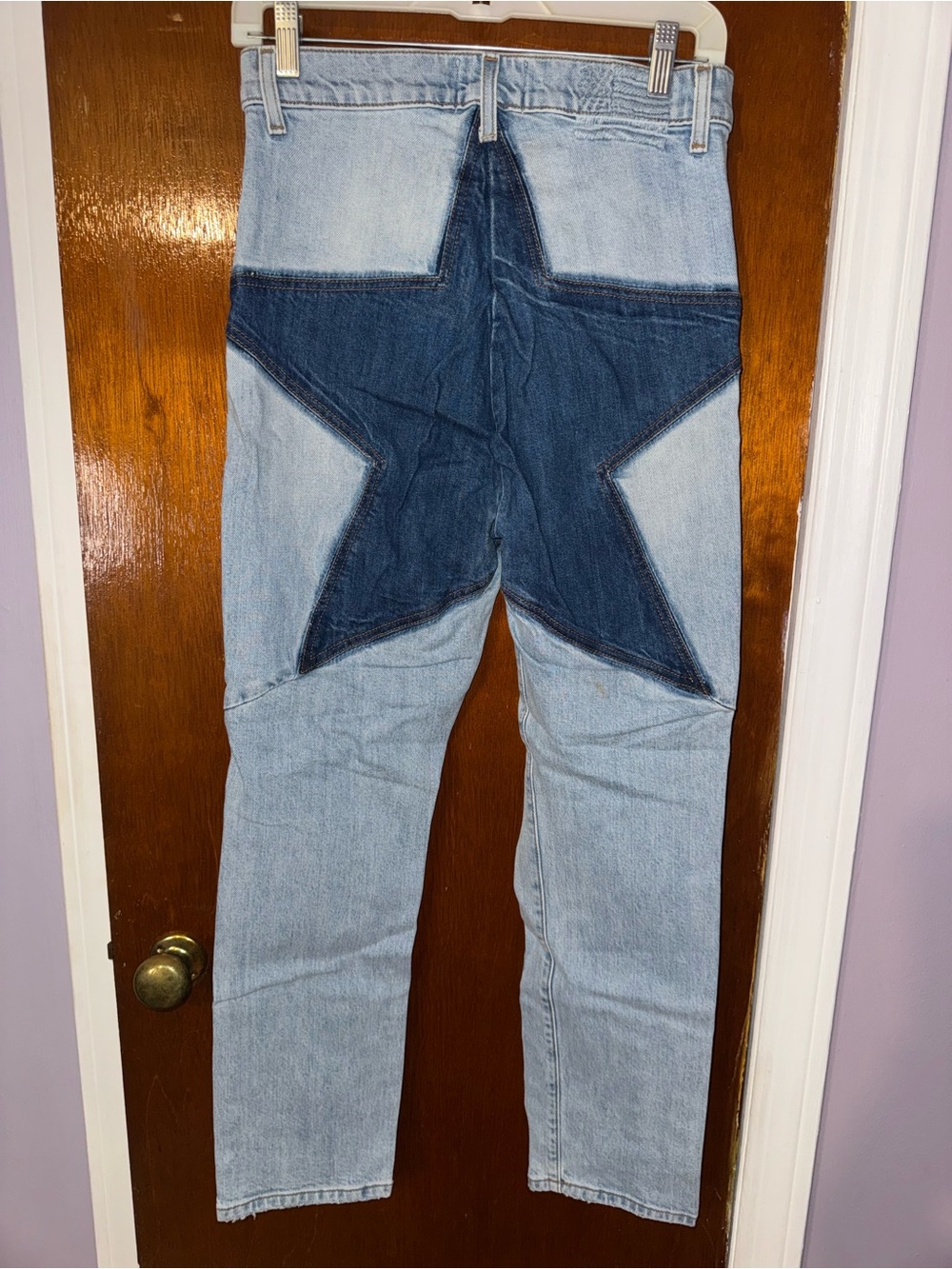 REVICE Light Blue Denim Jeans with Pink Label and Red Heart
